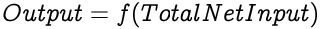 image illustrating an equation to calculate output of a neuron