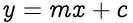 image illustrating an equation for a line