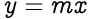 image illustrating an equation for a line passing through origin