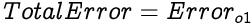 image illustrating an equation for total error's value